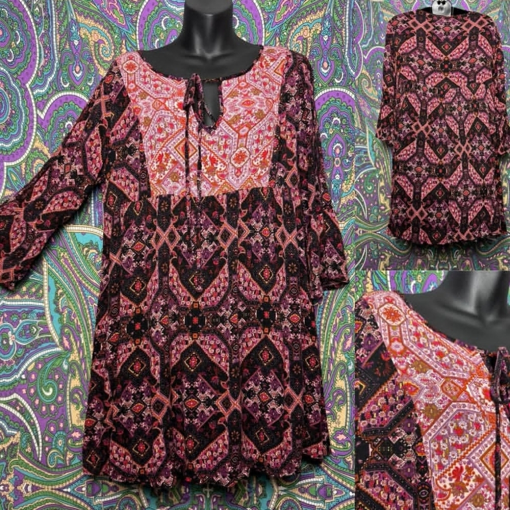 Mi Ami Bohemian Patterned Dress.